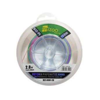 1375-05 MIZOO FISHING ΝΗΜΑ ΨΑΡΕΜΑΤΟΣ ΠΟΛΥΧΡΩΜΟ X12-PE 150M 2.0- O.23MM