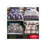 Σετ κρεβατοκάμαρας υπέρδιπλα 5 τμχ. 1-παπλωματοθήκη 220Χ240-1 κατωσέντονο με λάστιχο 220Χ240-1 πανωσέντονο 220Χ240 και 2 μαξιλαροθήκες 50Χ75 σε διάφορα χρώματα