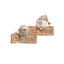 93-4026 Πινακίδα Feliz Navidad με Πάνινη Φιγούρα 36x28cm