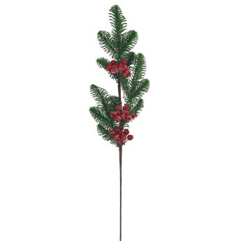 93-3878 Κλαδί με Χιονισμένα γκι 72cm
