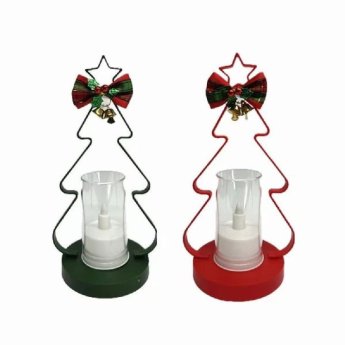 37778 ΧΡΙΣΤΟΥΓΕΝΝΙΑΤΙΚΑ ΚΕΡΙΑ ΜΕ ΦΩΤΑΚΙ 23X12CM