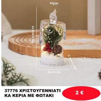 37776 ΧΡΙΣΤΟΥΓΕΝΝΙΑΤΙΚΑ ΚΕΡΙΑ ΜΕ ΦΩΤΑΚΙ