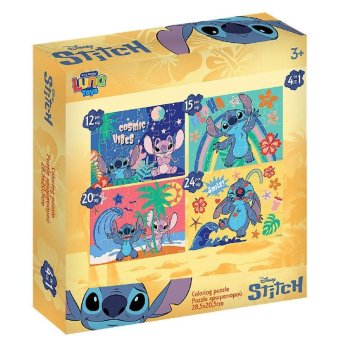 69-1898 Παζλ 4 σε 1 12-15-20-24 τεμ Stitch 28x27x6cm