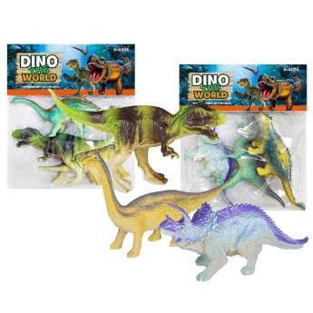 71-3642 3 Δεινόσαυροι 16cm σε Σακουλάκι