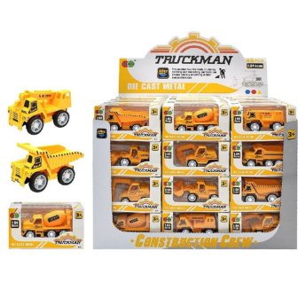 70-2358 ΠΑΚΕΤΟ ΜΕ 48 ΤΜΧ. Μεταλλικά Δομικά Οχήματα Pull Back 10cm