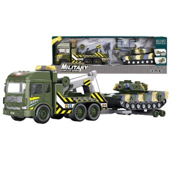 70-2359 Στρατιωτική Νταλίκα Friction ΚΑΙ Τανκ με φως ΚΑΙ Ήχους 58x17x12cm
