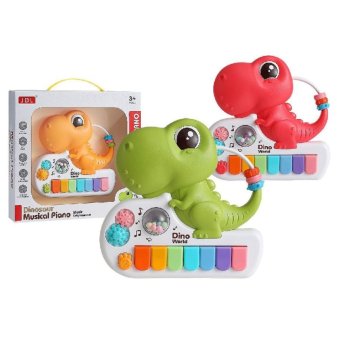 76-167 Πιάνο Αστείο Δεινοσαυράκι Μπαταρίας 26x25x5cm