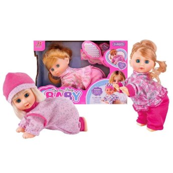 78-243 Κούκλα 20cm Μπαταρίας Μπουσουλάει 24x16x10cm