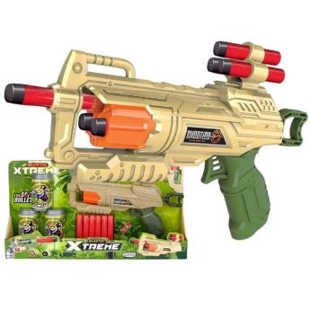 68-860 Όπλο με 6 Μαλακές Σφαίρες ΚΑΙ Τενεκεδάκια 40x21x5cm