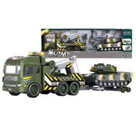 70-2359 Στρατιωτική Νταλίκα Friction ΚΑΙ Τανκ με φως ΚΑΙ Ήχους 58x17x12cm
