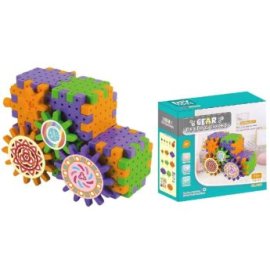 75-438 Τουβλάκια Γρανάζια Φορτηγό 70 τεμ 19x19x9cm