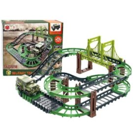 68-866 Αυτοκινητόδρομος Μικρός Στρατιωτικός με Γέφυρα Μπαταρίας 21x18x6cm