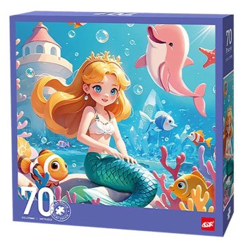 69-1885 Παζλ 70 τεμ Γοργόνα 25x25x5cm