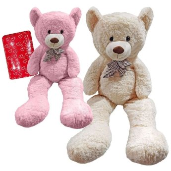 79-521 Αρκούδος Γίγας με Φιόγκο 120cm. Καθιστό 65cm