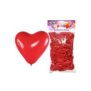 71-3570 Σετ 50 Μπαλόνια Καρδιά Κόκκινη 23cm