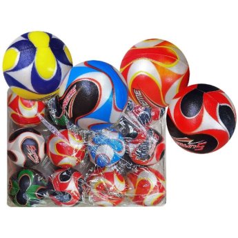 71-3560 ΠΑΚΕΤΟ ΜΕ 12 ΤΜΧ. Μπαλάκι Καουτσούκ Ποδοσφαιρικό Σχέδιο o6.5cm