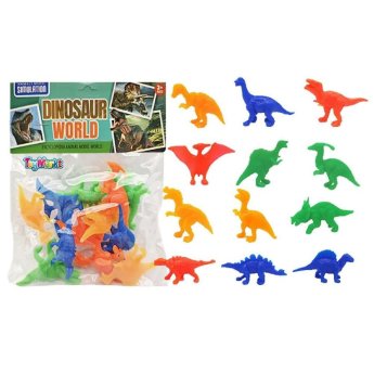 71-3553 Σετ 12 Δεινόσαυροι Φλουο 14x17cm