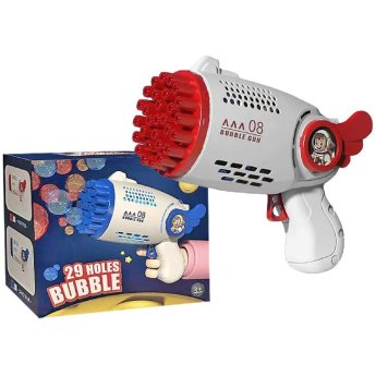 71-3544 Όπλο Σαπουνόφουσκες 29 Τρύπες Μπαταρίας 17x15x8cm