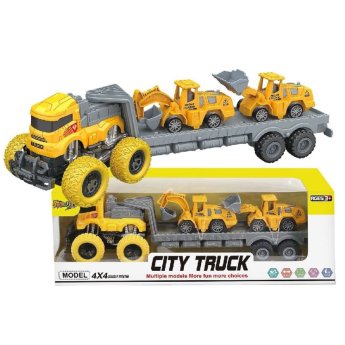 70-2345 Νταλίκα Friction ΚΑΙ 2 Δομικά Pull Back 41x14x11cm