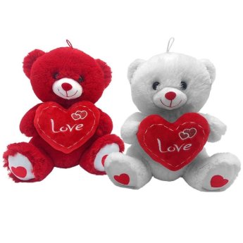 79-530 Αρκουδάκι Λούτρινο με Καρδιά 30cm