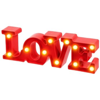 22-3092 Love Επιτραπέζιο Διακοσμητικό 10Led 30x10.5x4cm