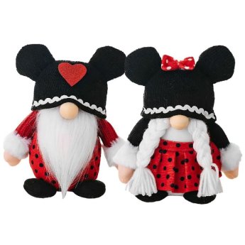 79-524 Ποντικάκι Πάνινο με Καρδιά 18cm