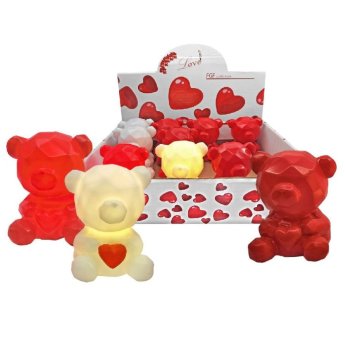 12-2023 ΠΑΚΕΤΟ ΜΕ 12 ΤΜΧ. Αρκούδος Πολύγωνος με φως 6.5x5.5cm