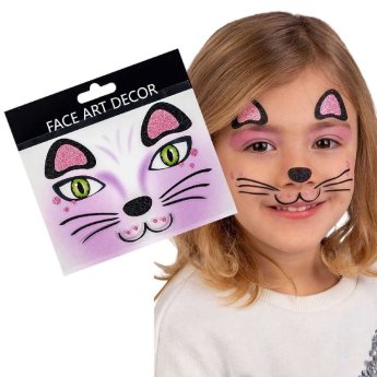 5-169 ΠΑΚΕΤΟ ΜΕ 6 ΤΜΧ. Tattoo Προσωρινής Βαφής Γατούλα