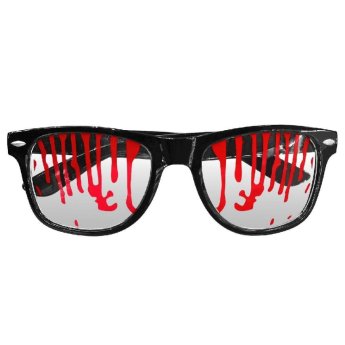3-2689 Γυαλιά Αμφίεσης Μαύρα με Αίμα 15x5cm