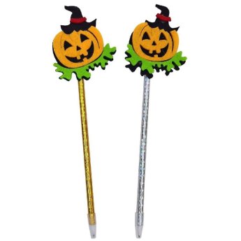 3-2626 ΠΑΚΕΤΟ ΜΕ 12 ΤΜΧ. Στυλό Halloween Κολοκύθα 24cm