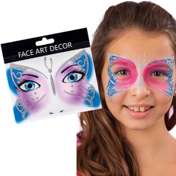 5-168 ΠΑΚΕΤΟ ΜΕ 6 ΤΜΧ. Tattoo Προσωρινής Βαφής Πεταλούδα