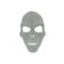 3-2565 Μάσκα Ενηλίκων Ασημί Νεκροκεφαλή με Διαμάντια 27x17cm