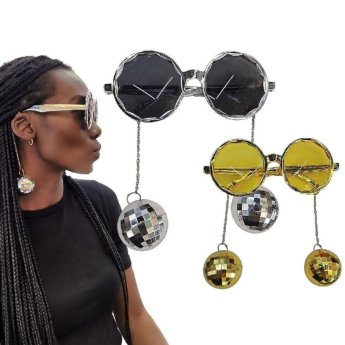 3-2578 Γυαλιά με Κρεμαστές Disco Balls 16x6.5cm