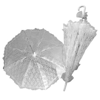 3-2535 Κινέζικη Ομπρέλα με Δαντέλα  -  Βολάν 76x o75cm