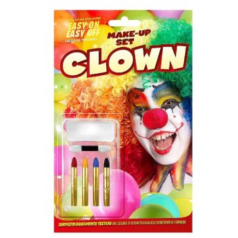 5-145 Σετ Βαφής Clown με Μακιγιάζ  -  4 Μολύβια