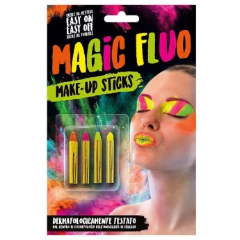 5-149 Μολύβια Βαφής Προσώπου Φωσφοριζέ σετ - 4 τεμ