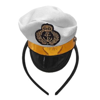 3-2375 ΠΑΚΕΤΟ ΜΕ 12 ΤΜΧ. Στέκα Καπέλο Καπετάνιου Καπελάκι - 12x11cm