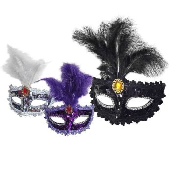 3-2400 Μάσκα Βενετσιάνικη με Φτερά  -  Πετράδι