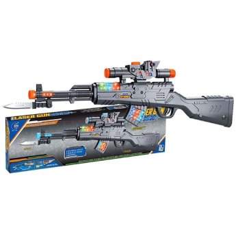 3-2227 Όπλο Μπαταρίας με Φως. Δόνηση.8 Ήχους 46x15cm