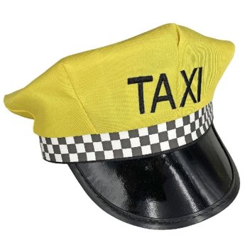 3-1969 Καπέλο Taxi Ύφασμα Κίτρινο