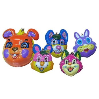 3-2133 ΠΑΚΕΤΟ ΜΕ 12 ΤΜΧ. Μάσκα Πλαστική ζώα