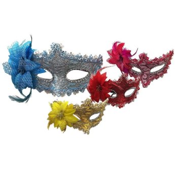 3-2136 Μάσκα Καθρέφτης με Λουλούδι 20x10cm