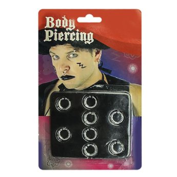 3-970 Σκουλαρίκια Πανκ σετ - 8τεμ