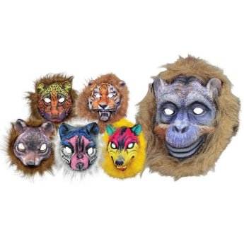 3-959 Μάσκα ?γρια ζώα με Μαλλιά-Λάστιχο