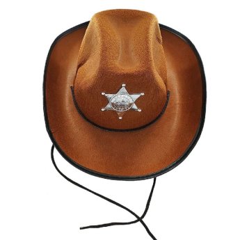 3-767 Καπέλο Σερίφη Καφέ 38x30x13cm