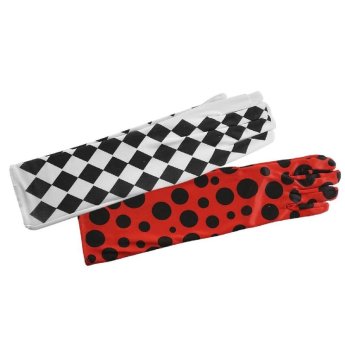 3-782 Γάντια Μακριά Δίχρωμα 38cm