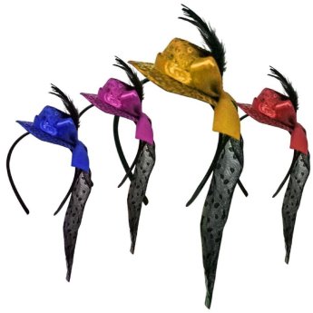 3-700 ΠΑΚΕΤΟ ΜΕ 12 ΤΜΧ. Στέκα Καπέλο με Φτερό