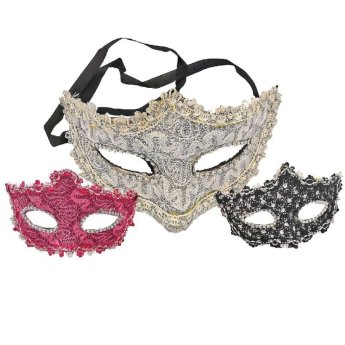 3-450 Μάσκα Βενετσιάνικη Δαντέλα 15x10cm