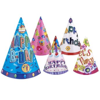17-8 Χάρτινο Καπέλο για Πάρτυ σετ - 6τεμ 20cm