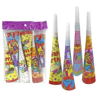 17-9 Χάρτινη Κόρνα για Πάρτυ σετ - 6τεμ 20cm